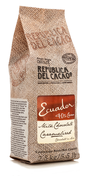 Chocolate con Leche Ecuador 40% Caramelizado <br>
