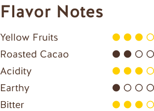 Notas de Sabor (Chocolate Negro Ecuador + República Dominicana 70%) Flavor Notes (Dark Chocolate Ecuador + Dominican Republic 70%)